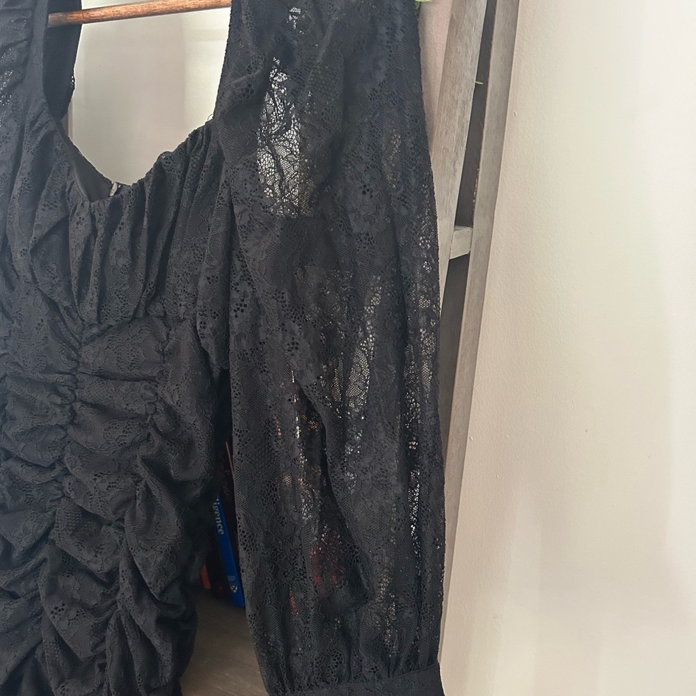 Zara Black Lace Dress - Picture 11 of 12
